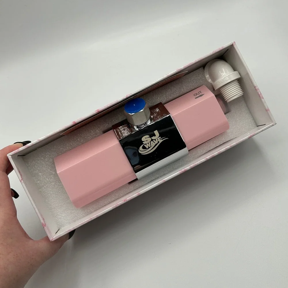 SJ Wave SJW-SHF-1P Pink Multi-Stage Shower Filter Soften Hard Water NEW OPEN BOX